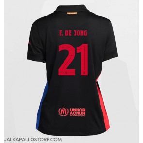 Barcelona Frenkie de Jong #21 Vieraspaita Naisten 2024-25 Lyhythihainen